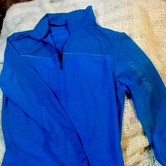Reflective pullover Calvin Klein Activewear Blue Small - Picture 2 of 3
